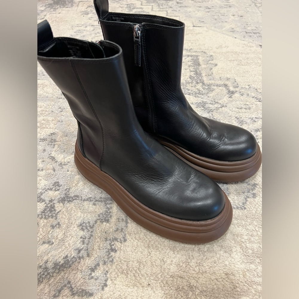 Zara chunky combat boots